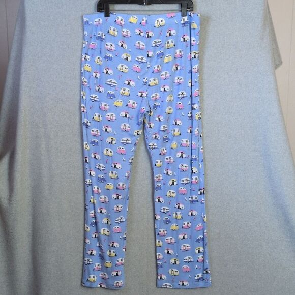Nite Nite Munki Munki Blue RV Camper Travel Pajama Set Women's XL - Picture 6 of 8